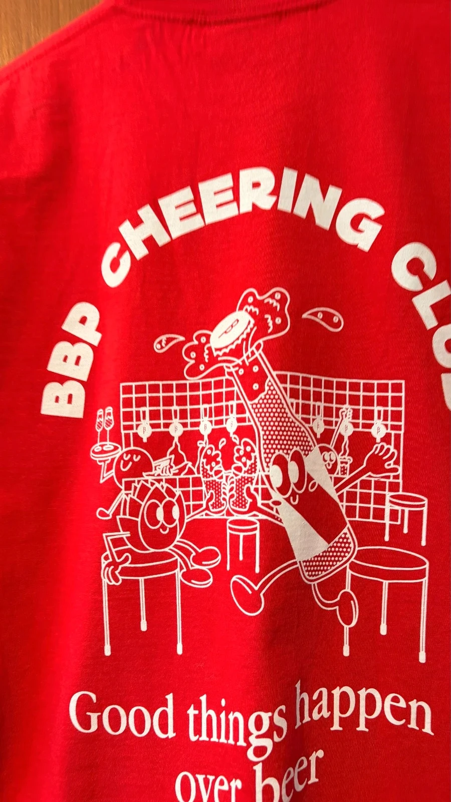 T-shirt 100% coton BBP Brussels Beer Project belgian beer rouge blanc S neuf new graphique imprimé – photo 6